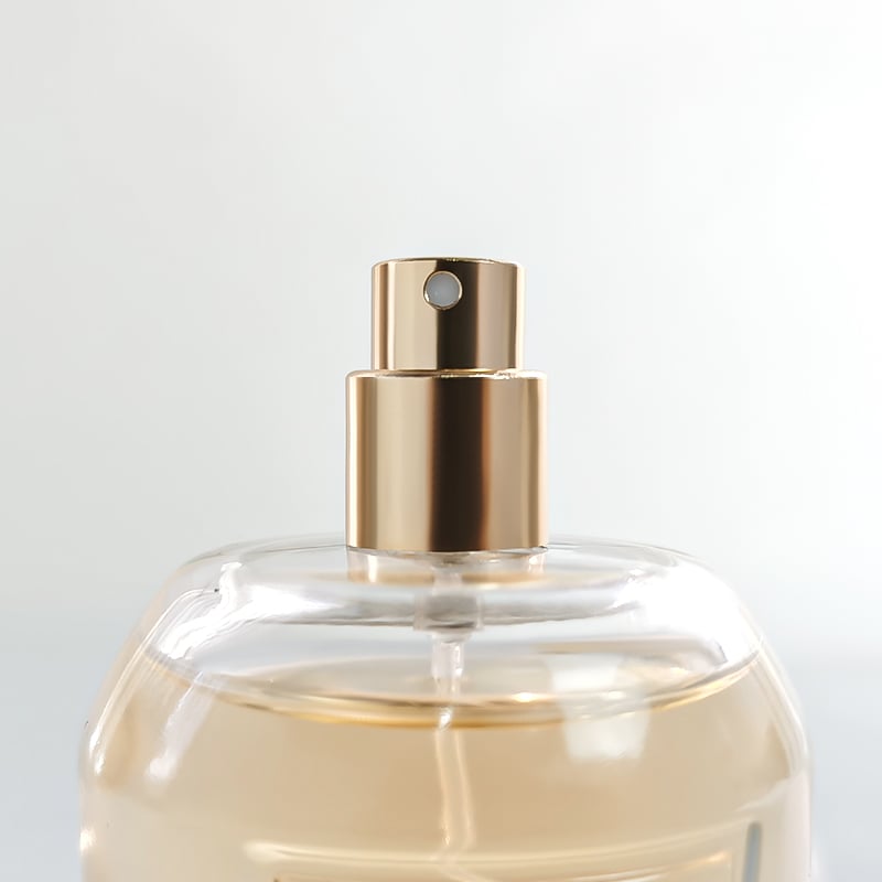 カスタム 高品質 ファッションシリンダー 豪華 100ml ラウンド ガラス香水ボトル アクリルキャップ付き