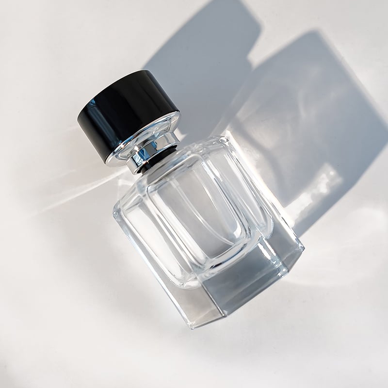 40ml Custom Unique Empty Clear Fragrance Glass Perfume Bottle with Spray Pump