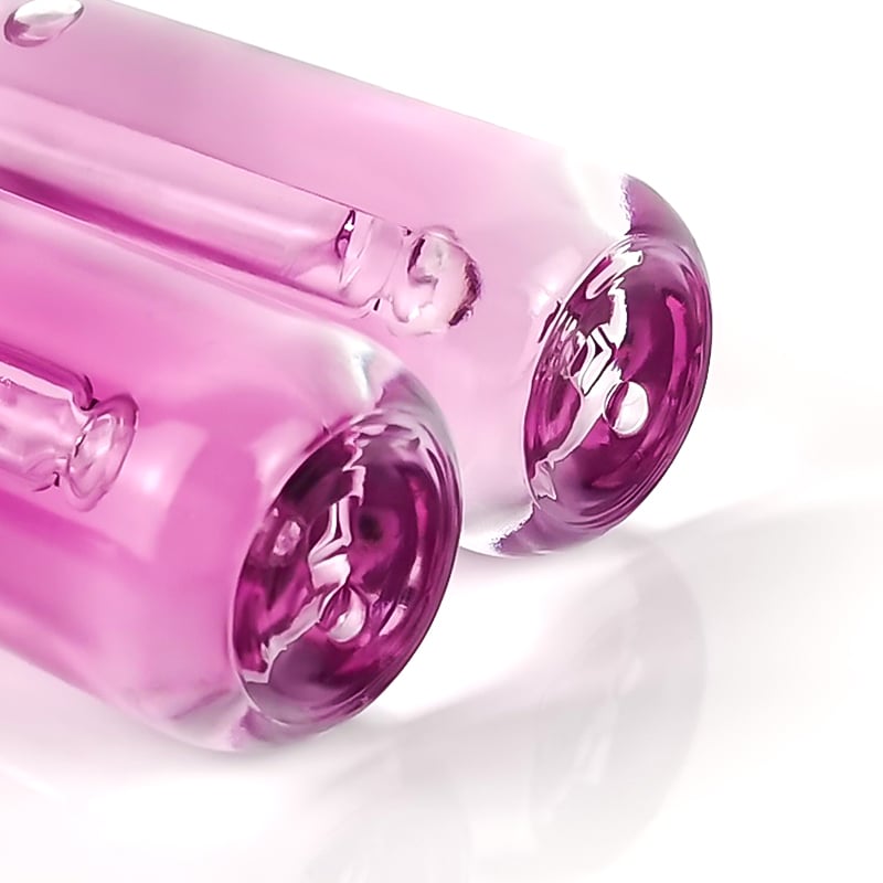 Vente en gros de flacon compte-gouttes en verre avec bouton-poussoir, flacon vide transparent de 15 ml pour sérum avec compte-gouttes
