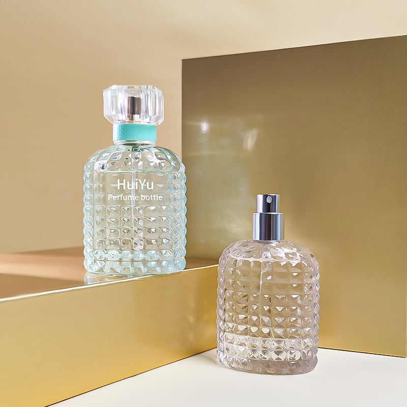 Elegant Flat Crystal Women's Parfum Bottle HY-S018