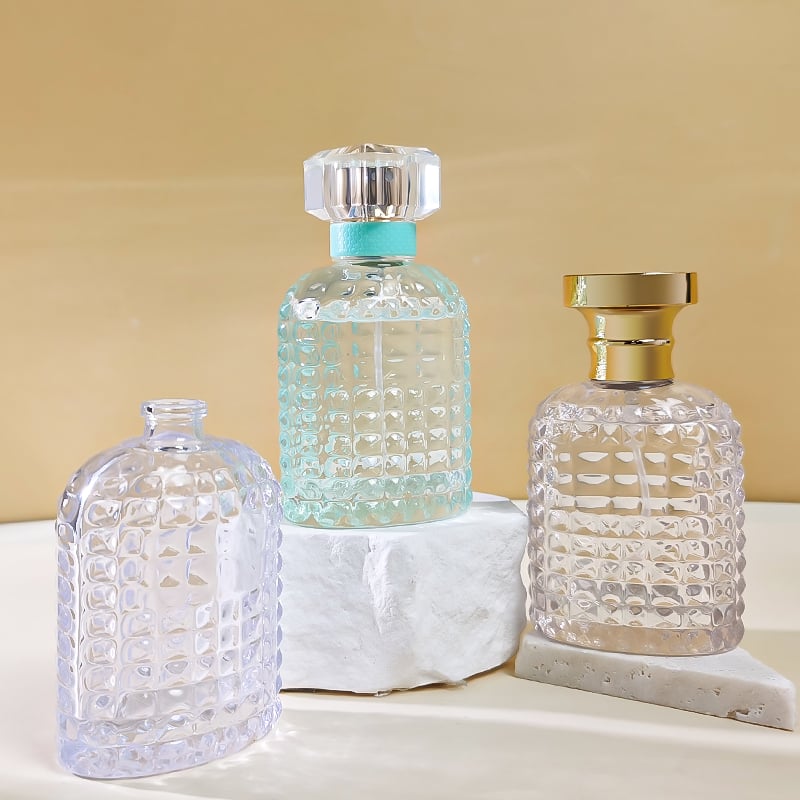 Elegant Flat Crystal Women's Parfum Bottle HY-S018