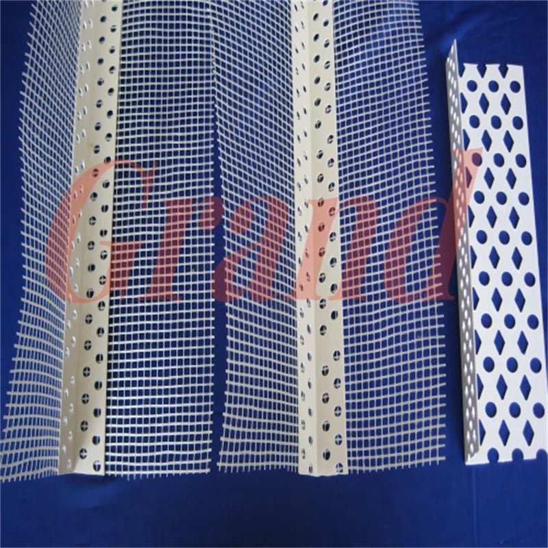 PVC corner profiles with fiberglass mesh