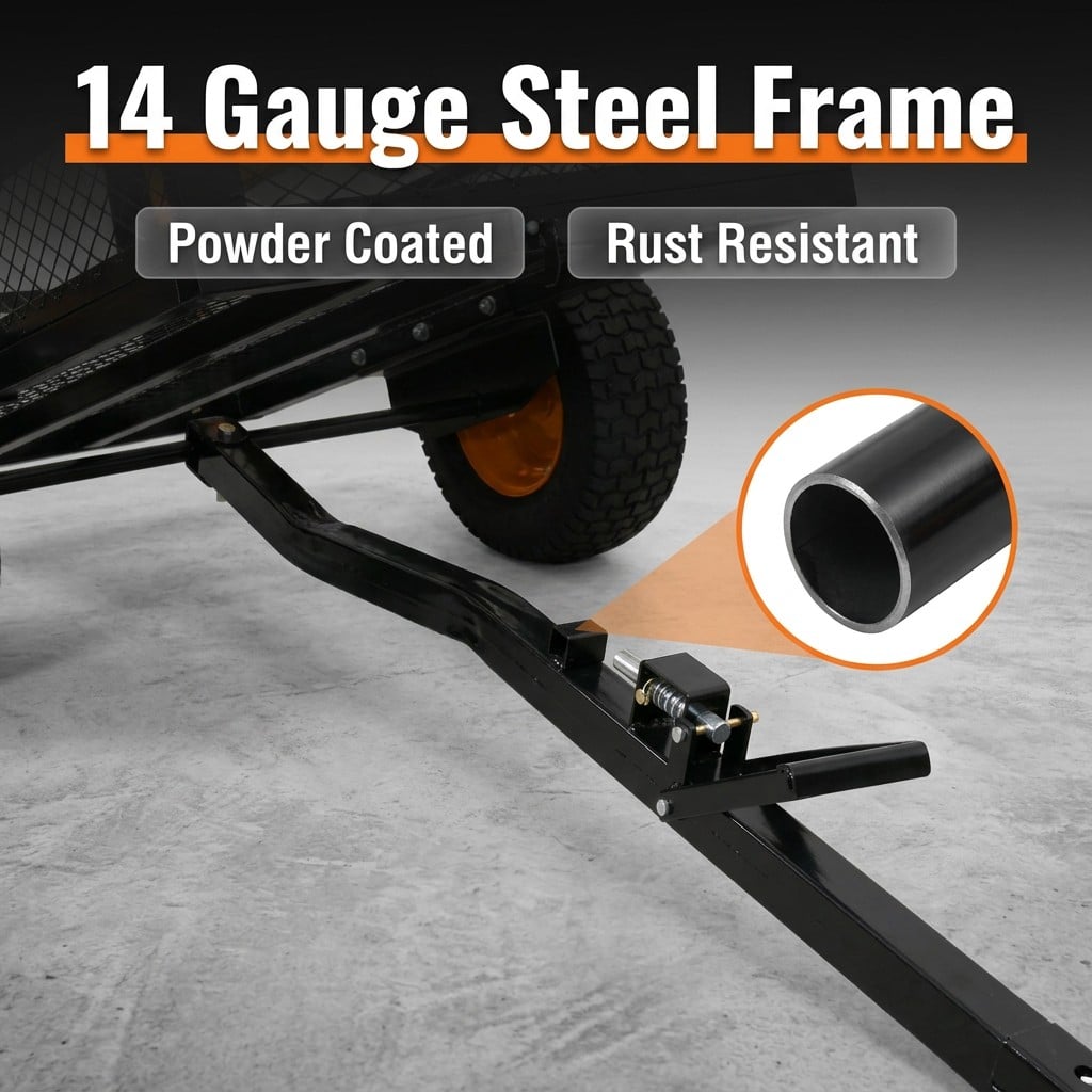 heavy duty steel atv utility dump trailer-1