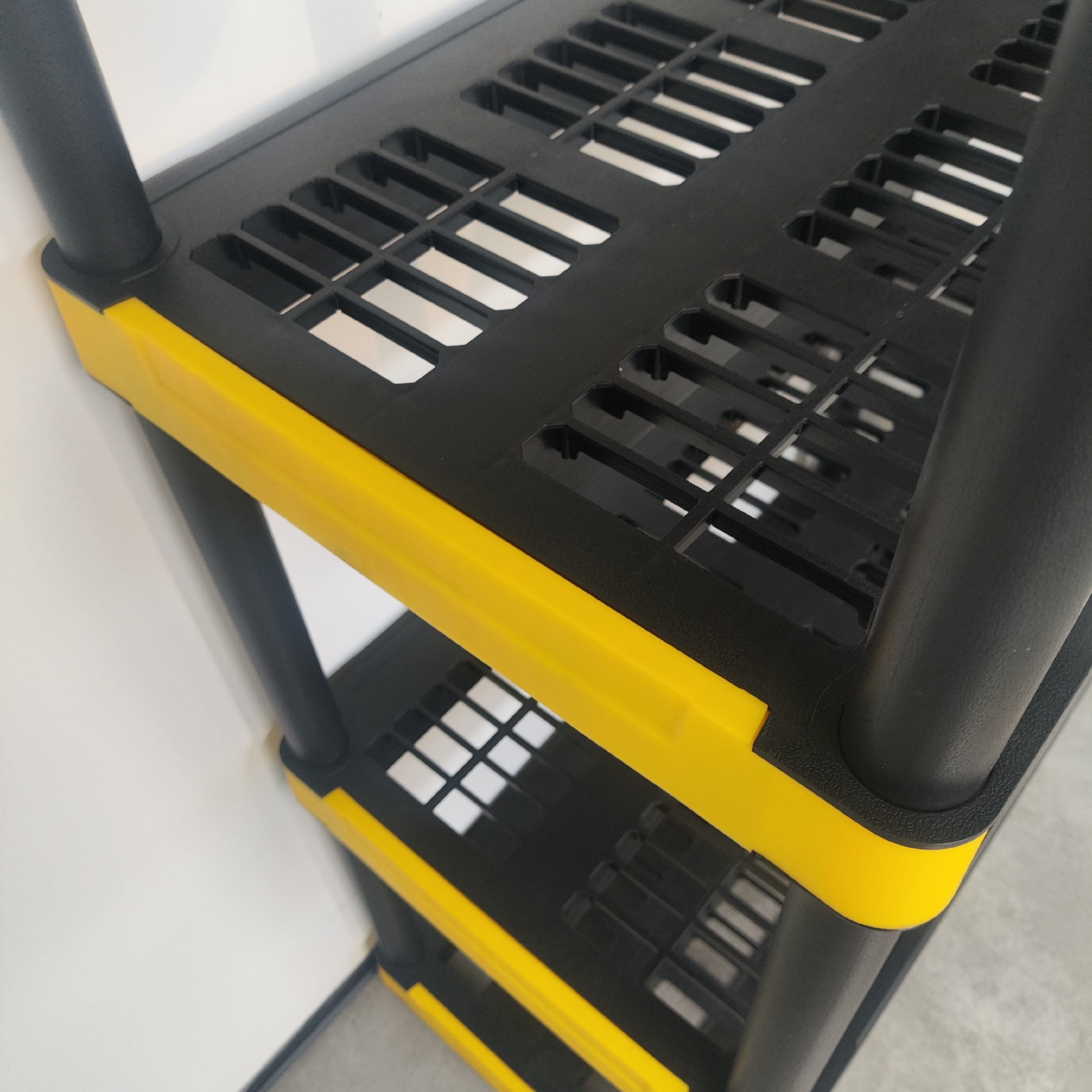 5 tier medium duty plastic storage shelving unit818-2