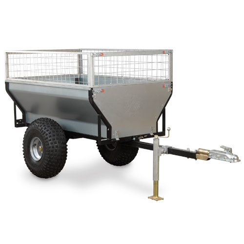 ATV Firewood Trailer with Fence Garden Tip Metal Box Trailer