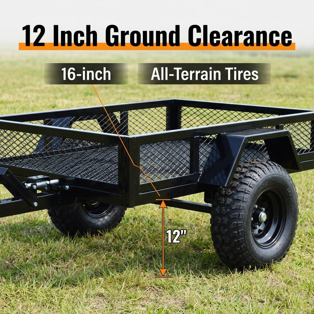 heavy duty steel atv utility dump trailer-4
