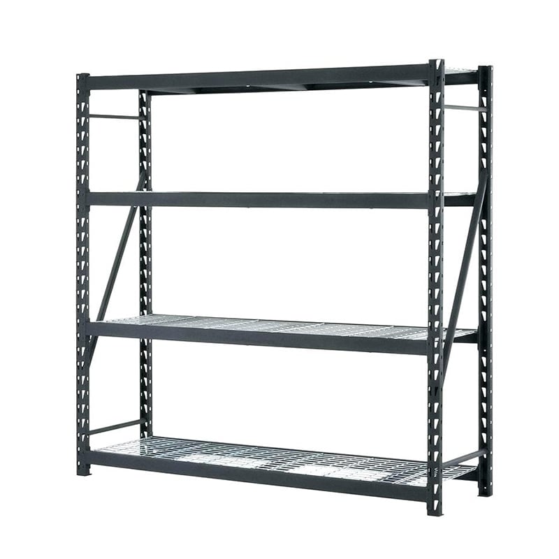 4-Tier Heavy Duty Industrial Welded Steel Garage Storage Shelving Unit