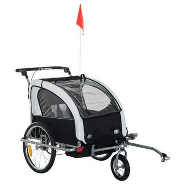 Metal Bike Cargo Trailer Children or Pet Three Wheels 3 in 1 Bicycle Trailer With Reflector