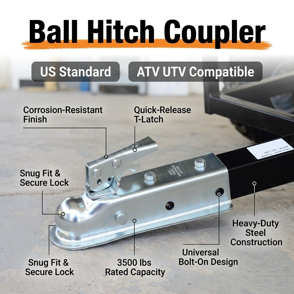 heavy duty steel atv utility dump trailer-5