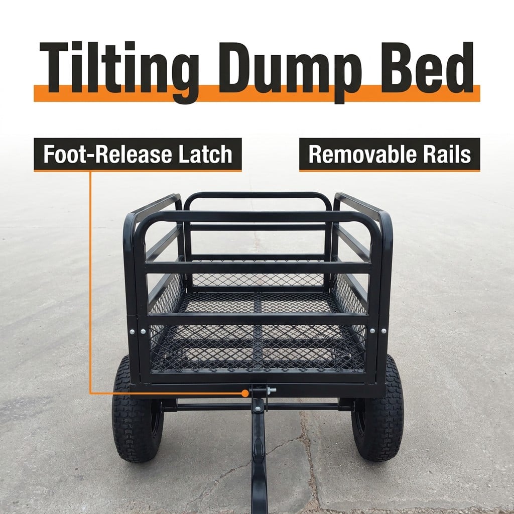 heavy duty steel atv utility dump trailer-3