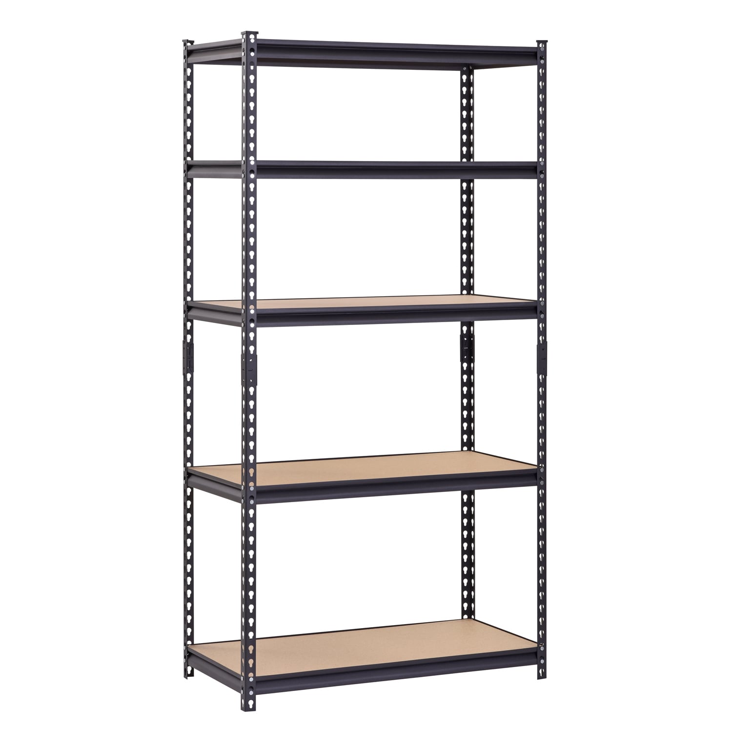 Light duty rivet boltless shelf
