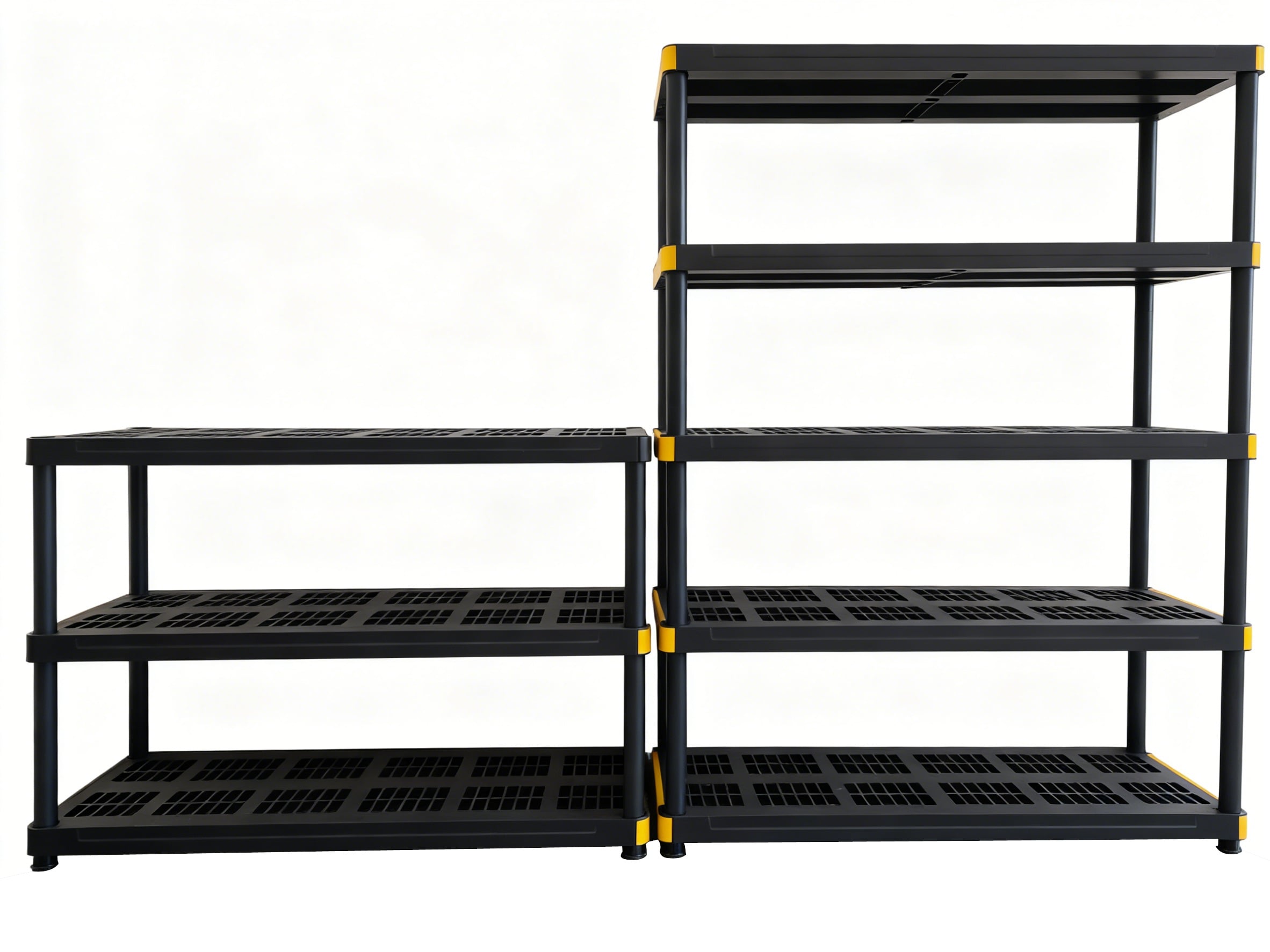 5 Tier Medium Duty Plastic Storage Shelving Unit