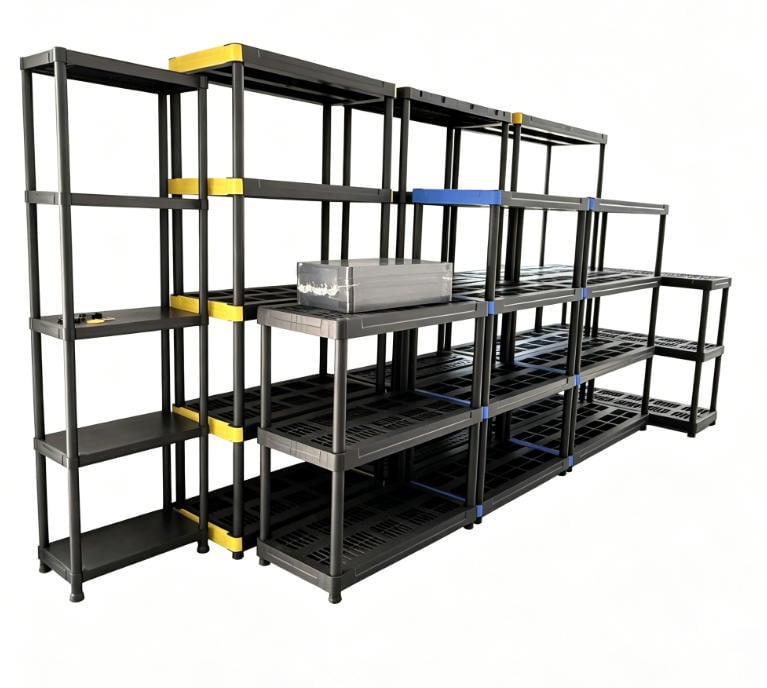 Heavy Duty Plastic Shelving – Perfect for Warehouse & Garage Storage