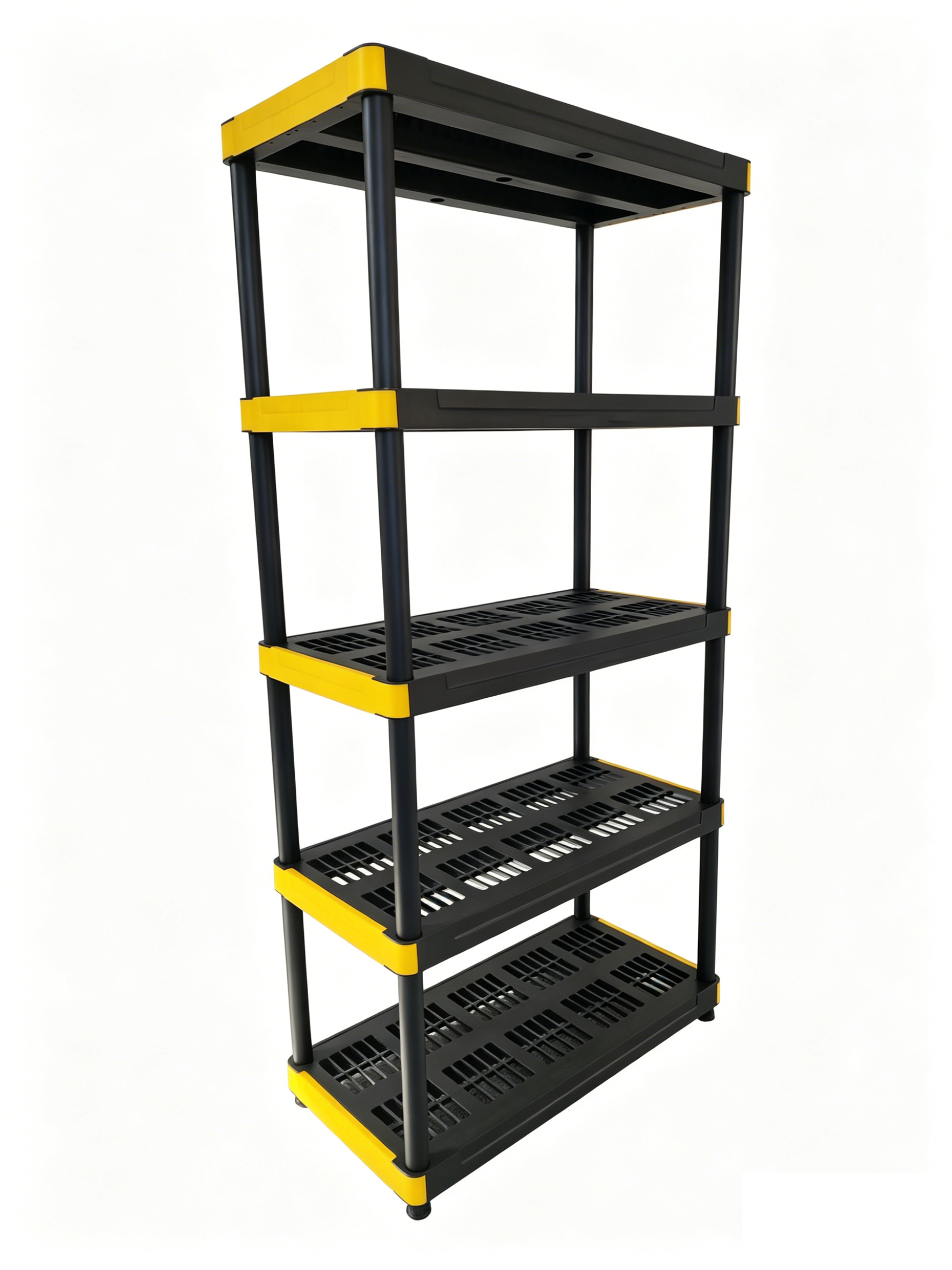 5 Tier Medium Duty Plastic Storage Shelving Unit