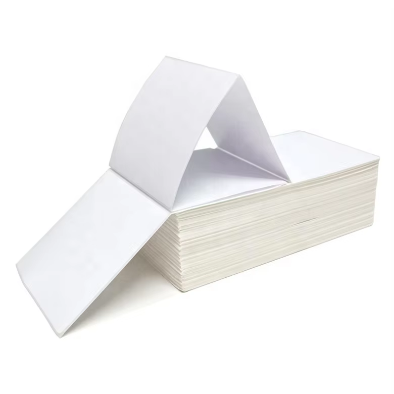Custom Waterproof 4x4 Inches Thermal Labels 100x100 Mm Printed Barcode Stickers for Express Warehouse Printer factory
