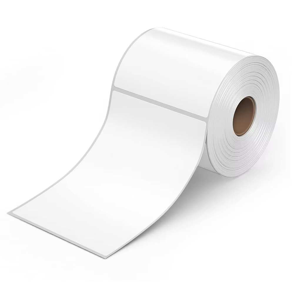 100x150 Courier Delivery Thermal Adhesive Label Roll 10x15 Thermal Shipping 4x6 Label Printer for Postage Grocery for Promotions manufacture
