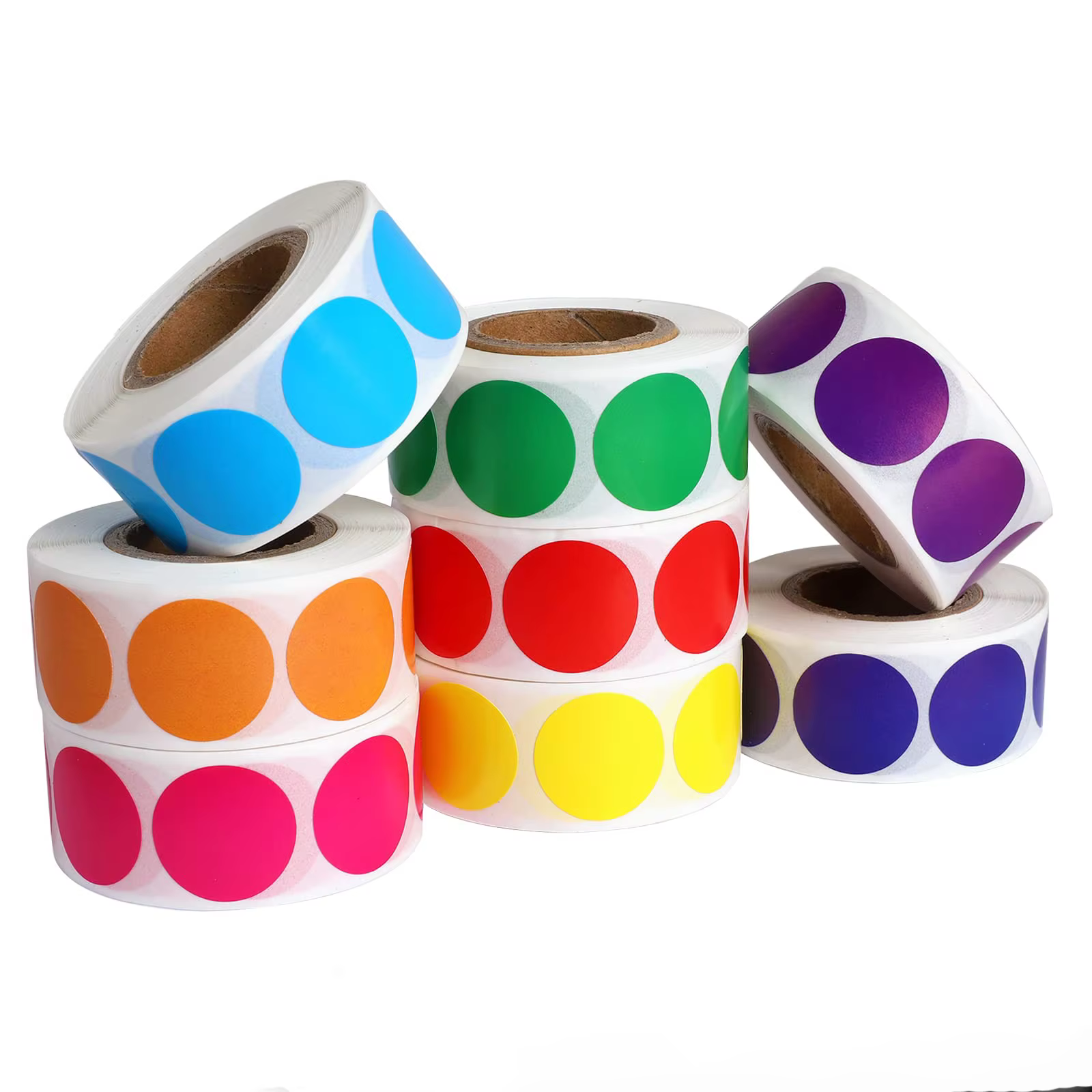 Self-Adhesive Thermal Label Printer 2 Inch Colored Circle Square and Rectangular Sticker Labels for Candle Use supplier