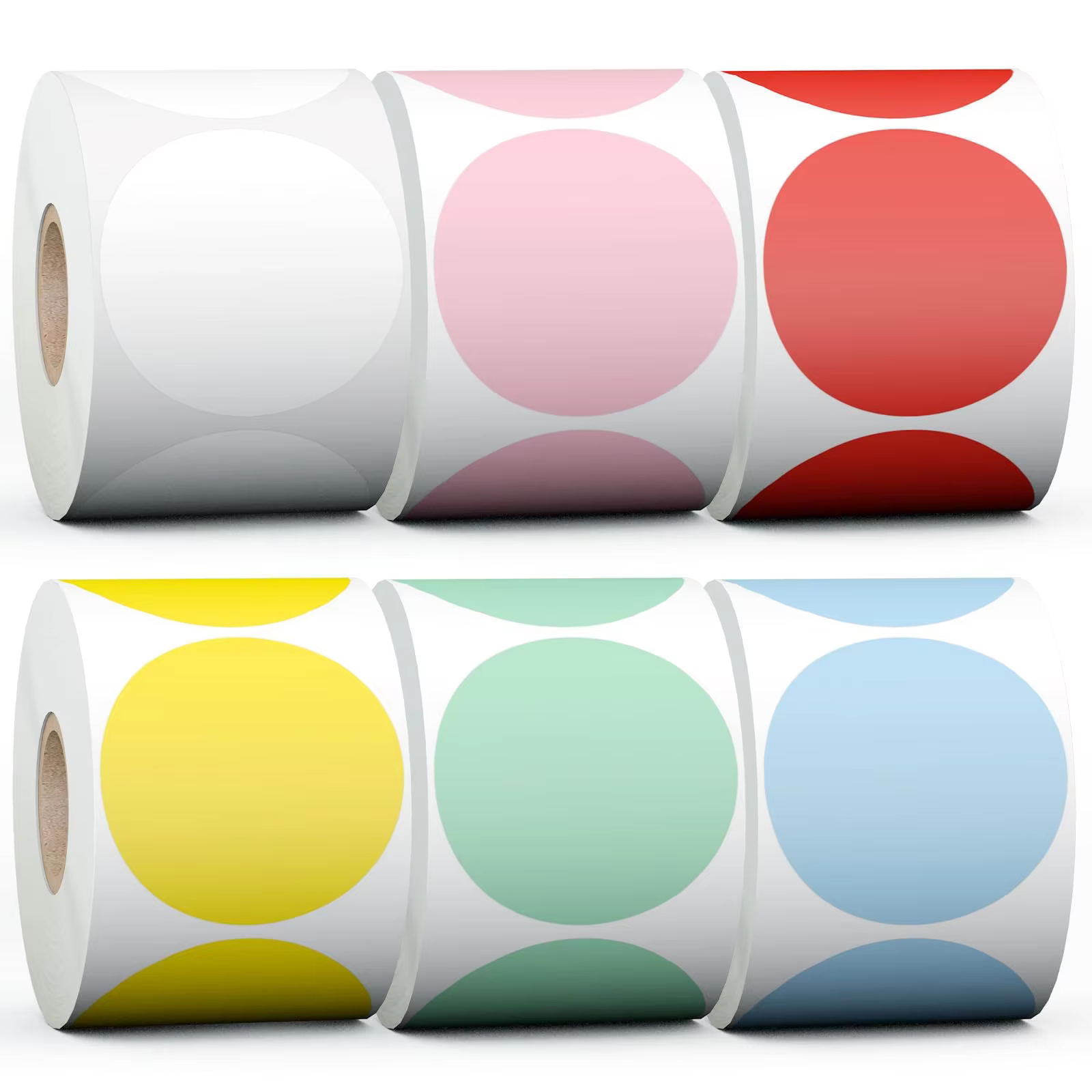 Custom Colorful Thermal Label Roll 4 Colour Thermal Label Roll Paper 60*80mm 38*25mm Colored Thermal Label factory