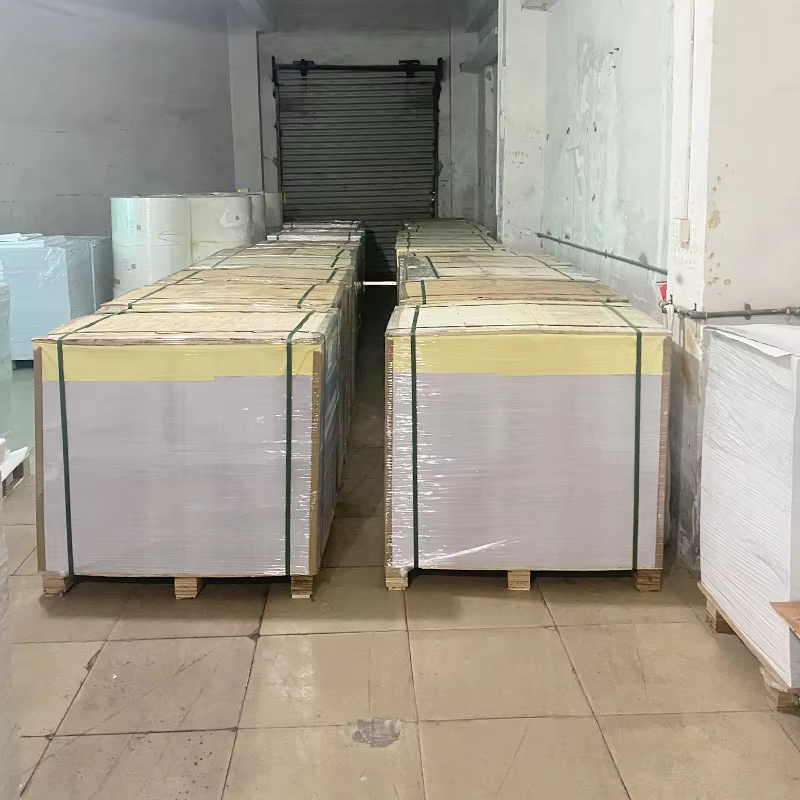 70x100 Adhesive Paper Sheet Glossy White Self-Adhesive Label Sticker Paper with Back Slits for Inkjet Laser Offset Printing factory