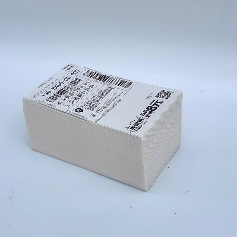75*125mm Self-Adhesive Shipping Sticker Label Roll 100x150 Thermal Labels 3x5 Barcode Parcel Waybill Sticker Adhesive Type supplier