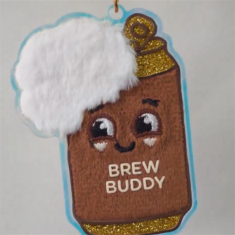 Brew buddy acrylic keychain