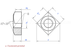 Square Nut details