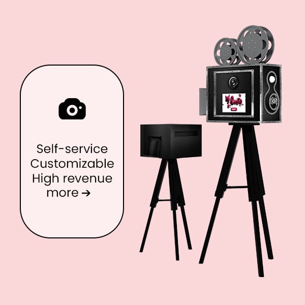 PDL Retro Selfie Photobooth Instant DSLR Wooden Photo Booth Machine