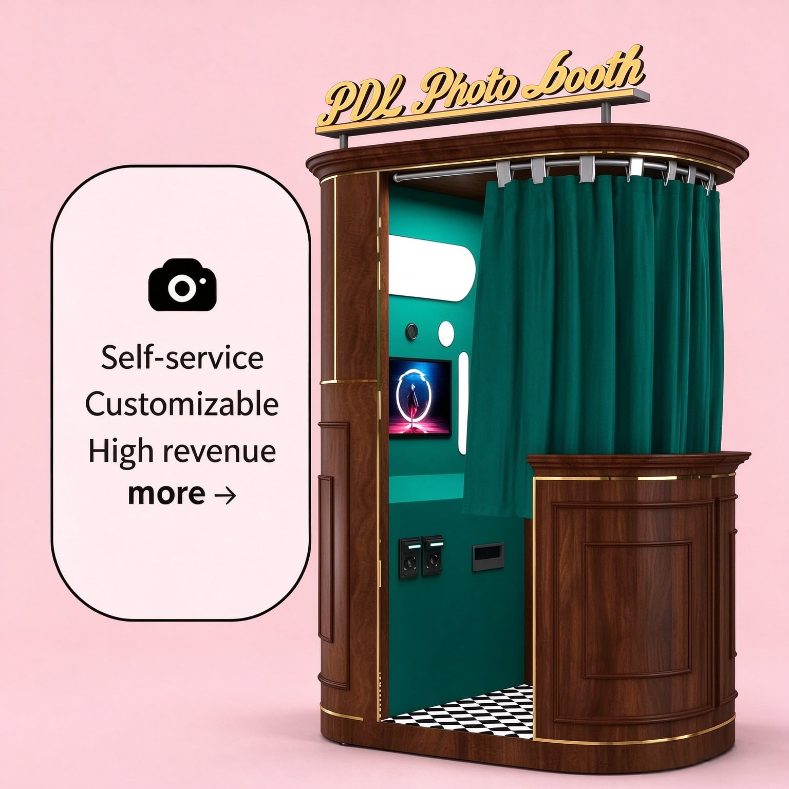 PDL European and American retro style Photo Booth