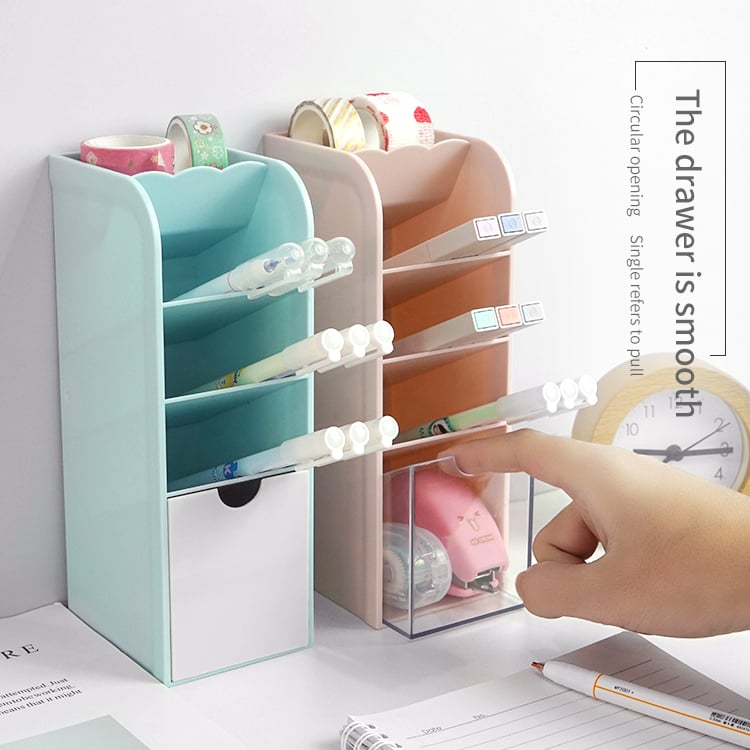 ITEM NO.5011 Wholesale Factory Desk Storage Organizers Accessories Office Organizer Desktop Pen Display Pencil Pot Marker Stationary Holders