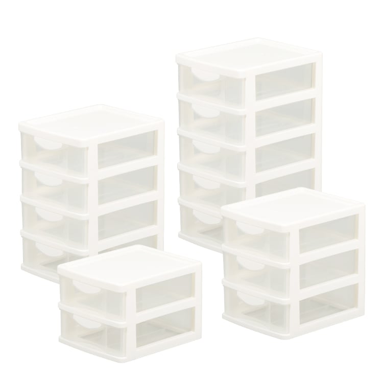 ITEM NO,5203 Factory 2/3/4/5 layers Plastic Desktop Multi-layer Stationery Storage Box Drawer Type Desktop Cabinet