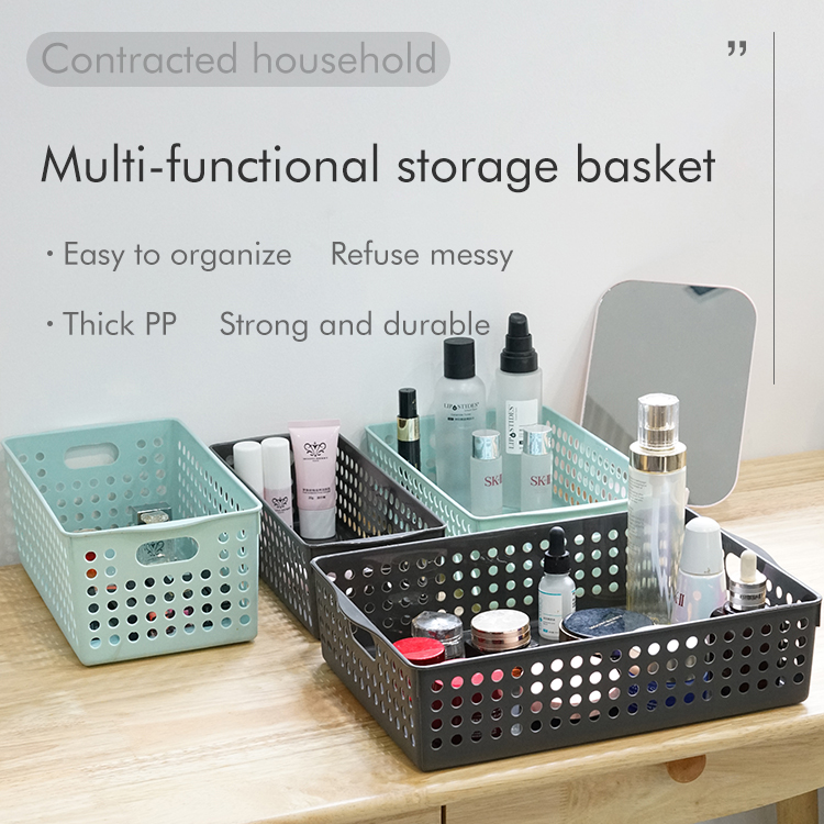 ITEM NO.2067 / 2068 /2168 / 2268    Factory OEM ODM Multi-size Household Plastic Storage Basket Plastic Jewel  Storage Basket Plastic Cosmetic Storage Basket