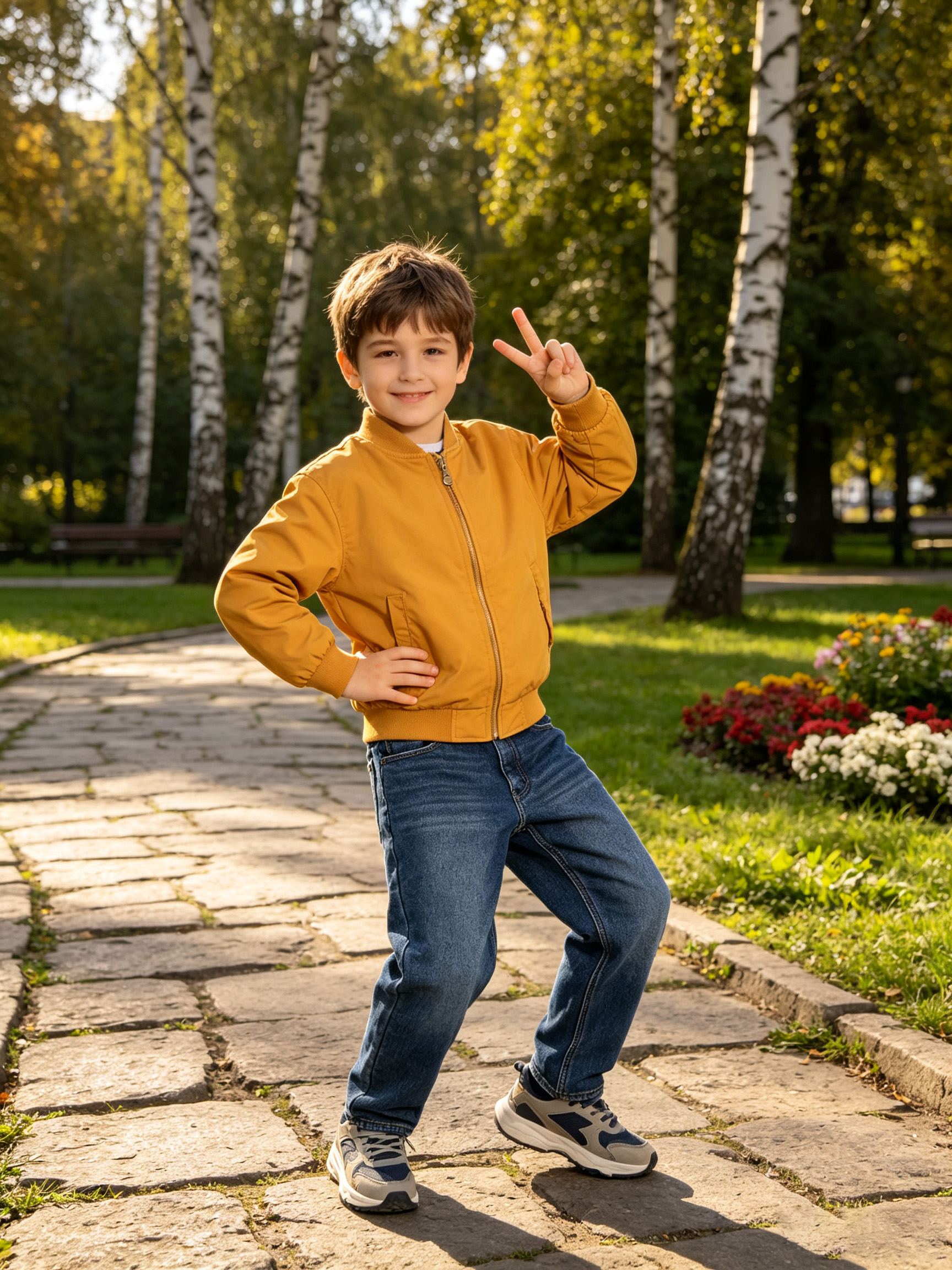 American‑Western Retro Vibe, Boy’s Light‑Wash Straight‑Bootcut Casual Denim Jeans