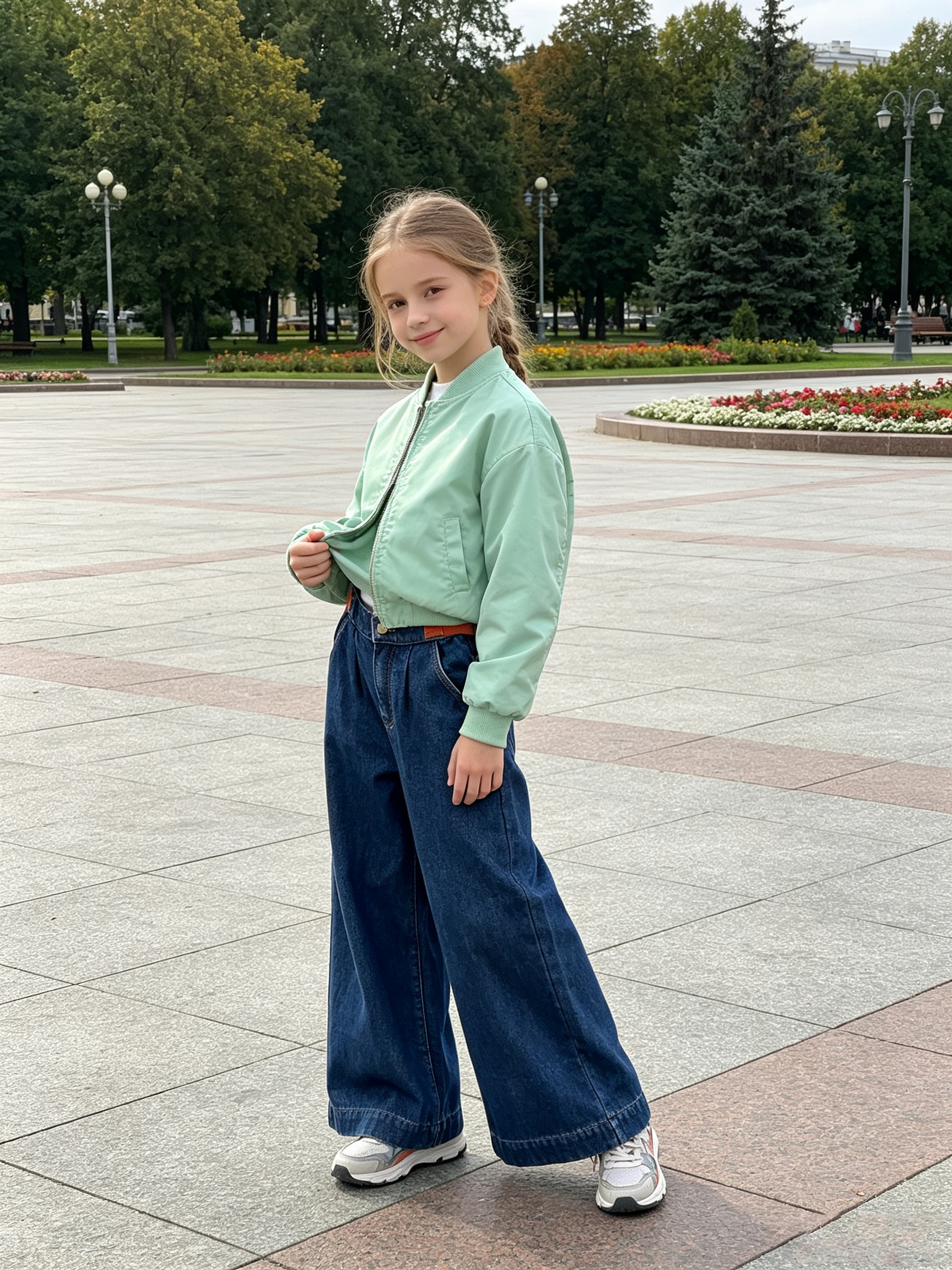 Classic Dark‑Blue Denim, High‑Waist Stretchy Straight‑Leg Jeans for Clean Silhouette