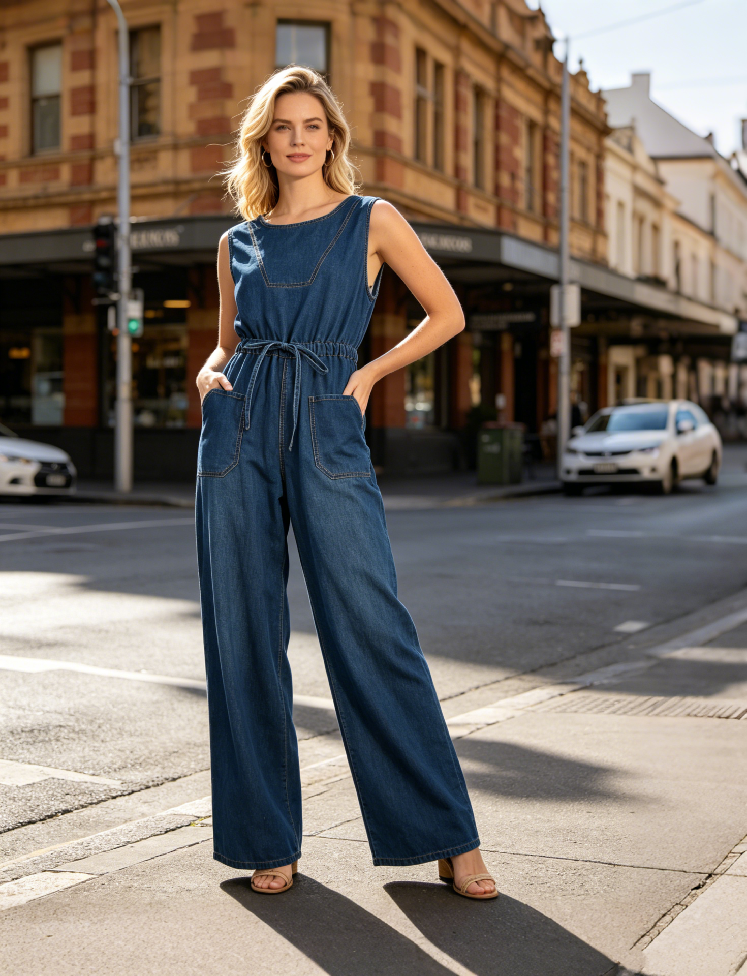 Relaxed Vibe, Embrace American‑Style Denim Jumpsuit Look