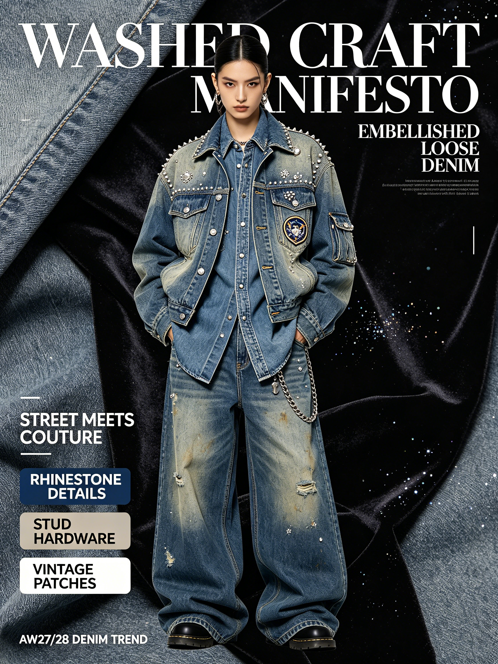 Washed Craft Manifesto – Denim Detail & Craft Trends for AW27/28