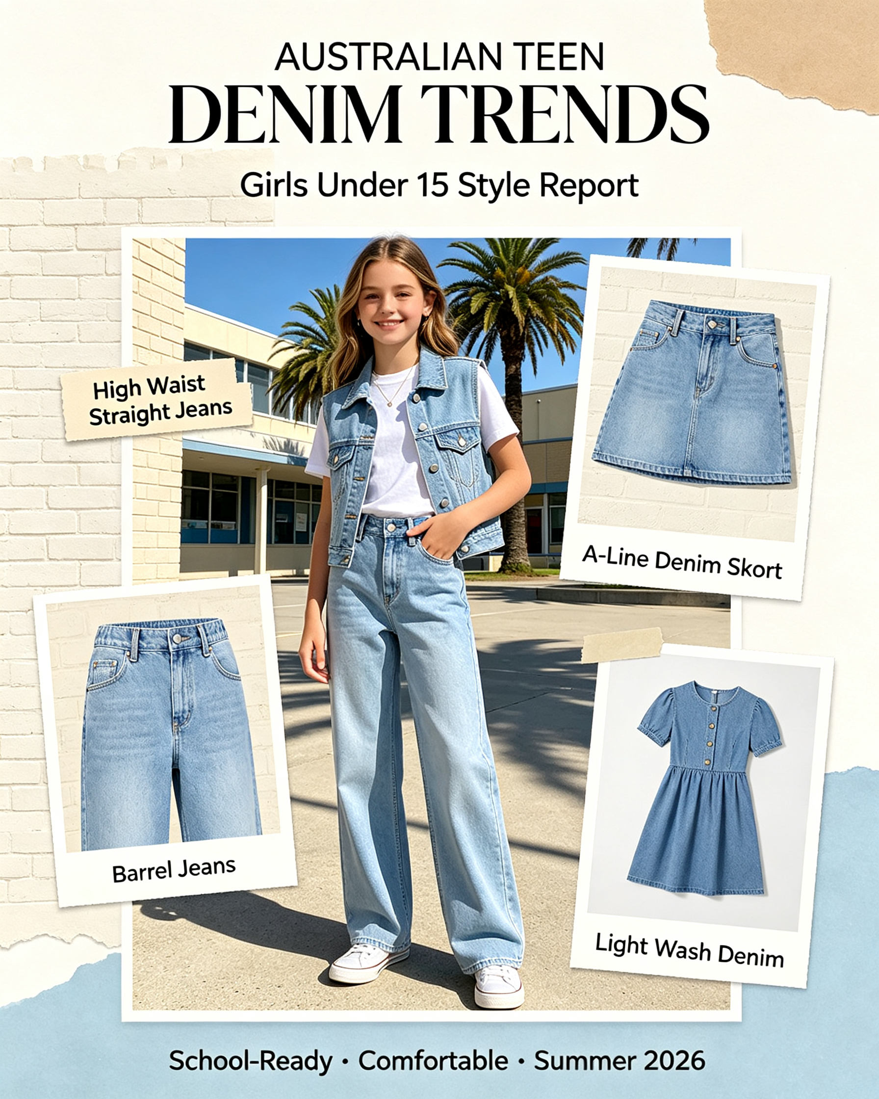 2026 Australian Teenagers' Popular Denim Clothing