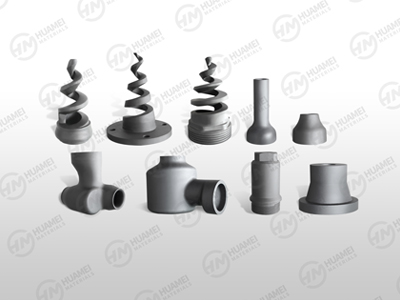 Silicon carbide (SiC) FGD spray nozzles