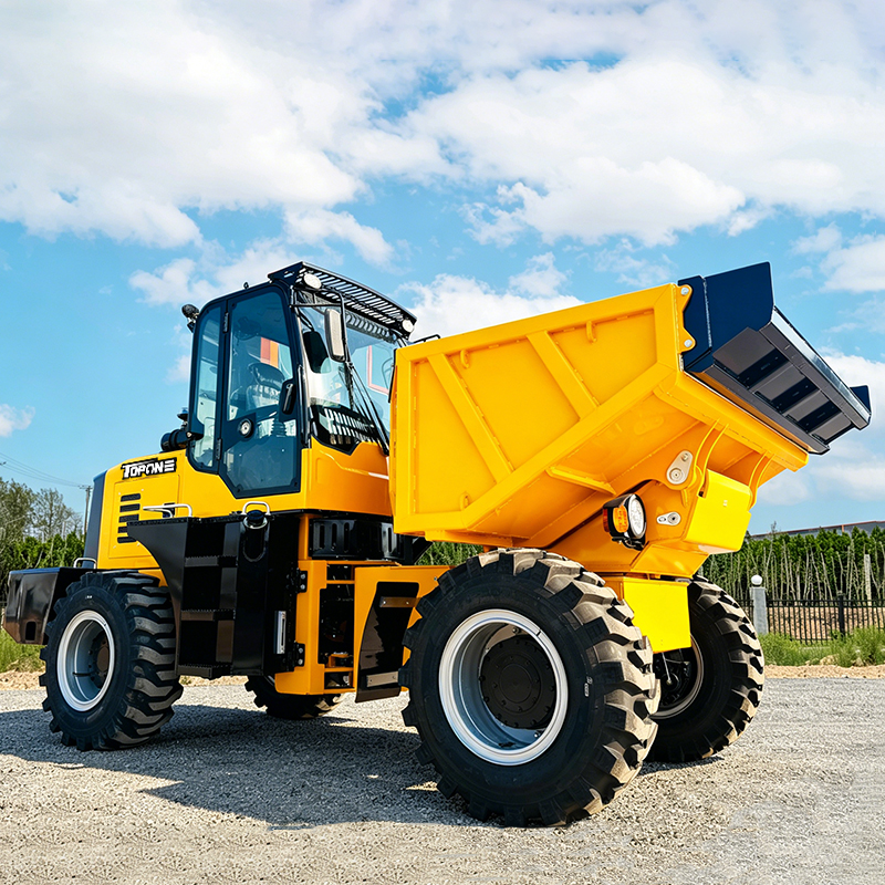 TopOne TD60 6000kg Self-loading 4WD Small Site Wheel Dumper Truck for Sale