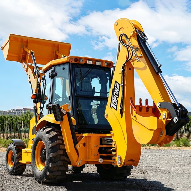 TopOne TL388 JCB type 4WD 3CX Backhoe Loader for Sale