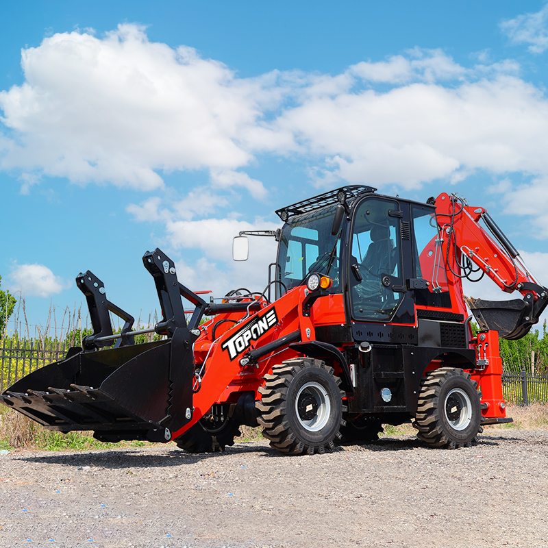 TopOne TL45-16 Compact 4WD Small Backhoe Loader for Construction
