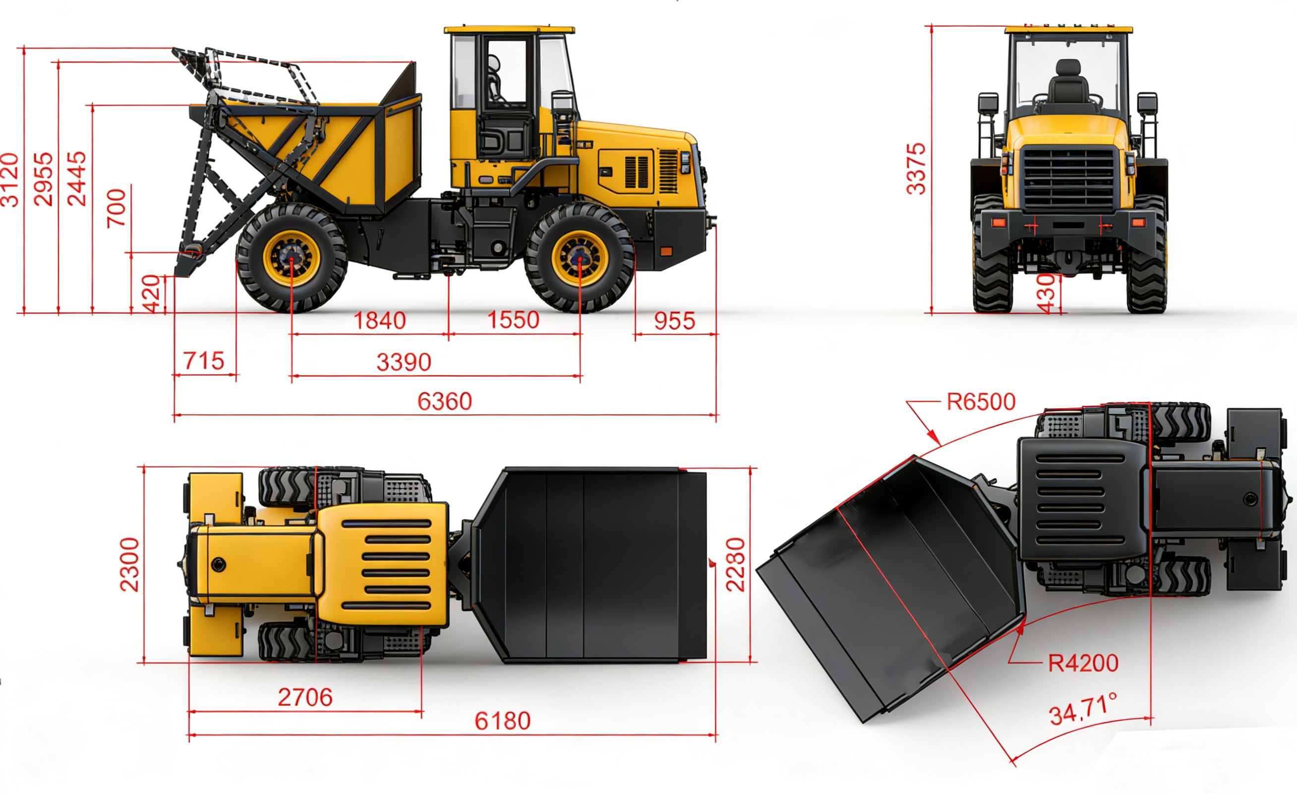 topone-td100-dumper-technical-specifications-dimension-drawing.png