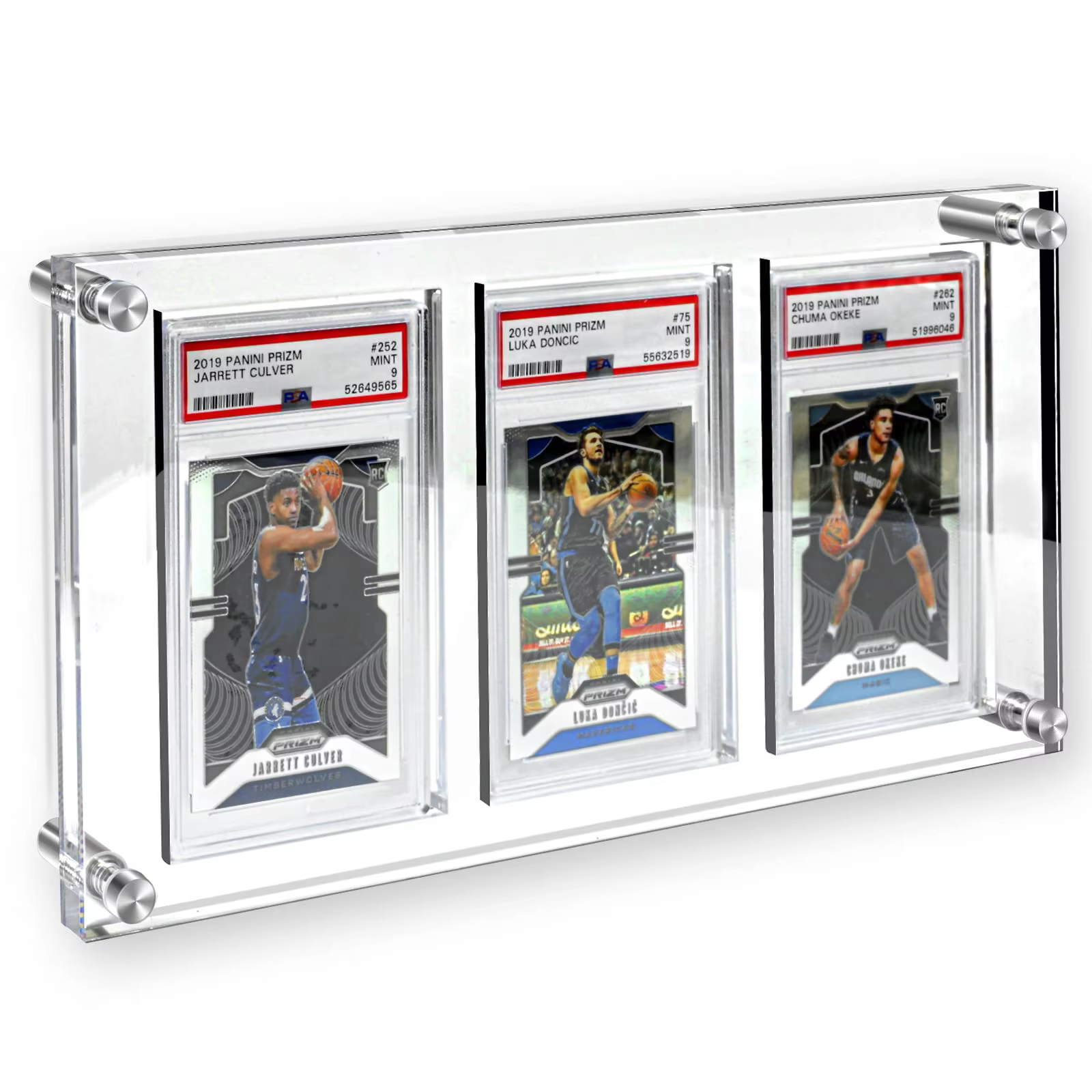 product trading card frame psa trading card display acrylic frame for wall psa holder graded sports card display clear-0