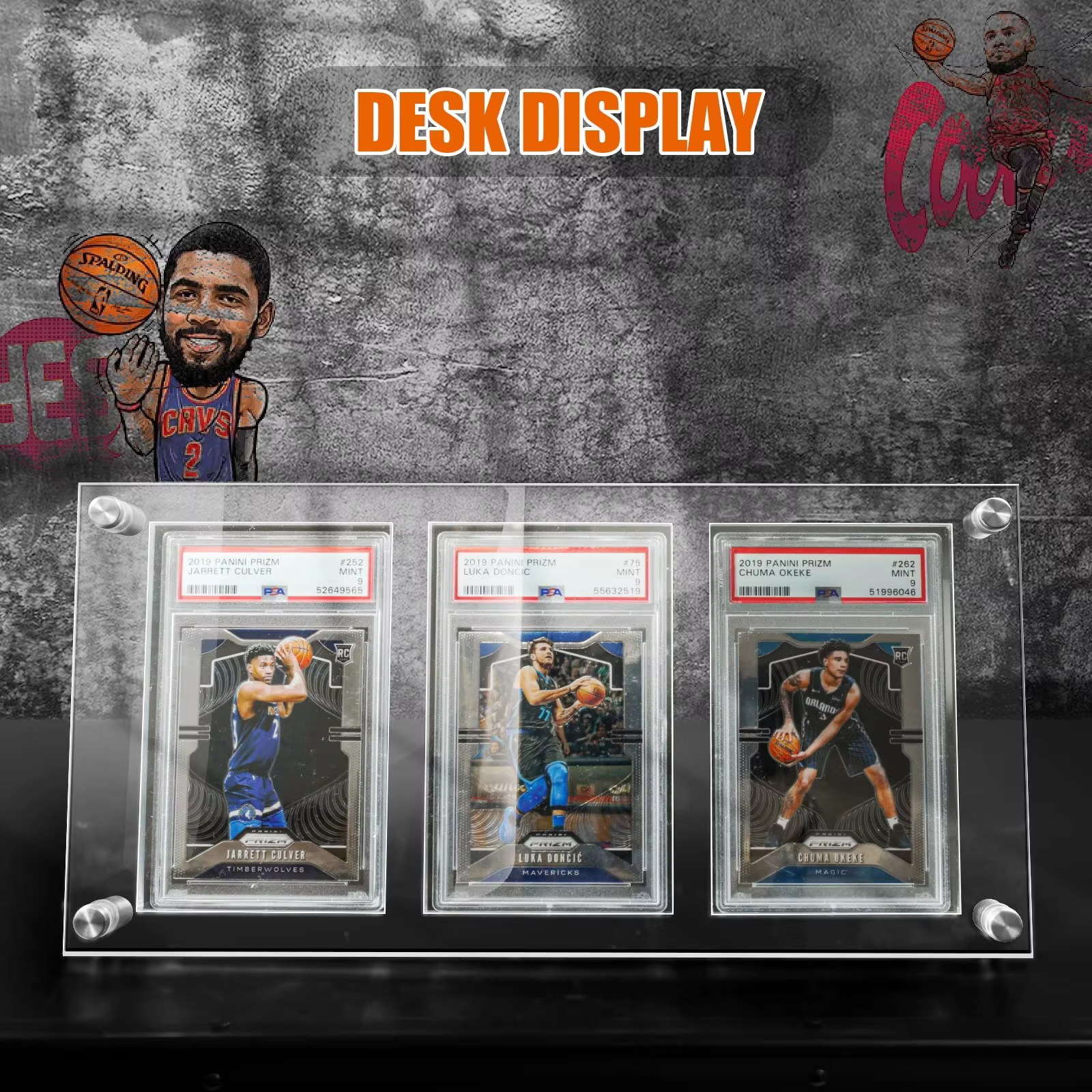 product trading card frame psa trading card display acrylic frame for wall psa holder graded sports card display clear-3