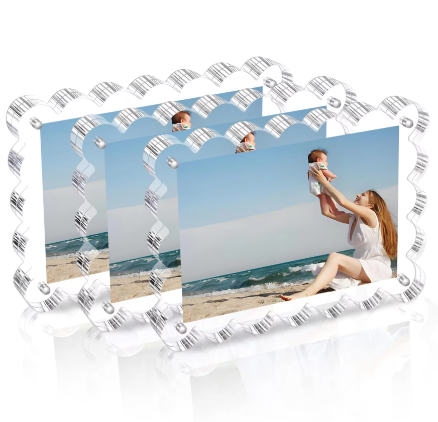 Why are clear acrylic picture frames popular?