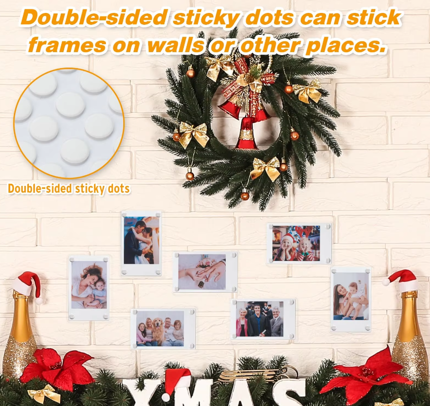 What sizes are available for wall acrylic frames?