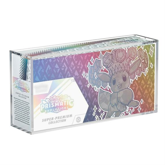 Strong Magnetic UV Protective Acrylic Case for Prismatic Evolutions SPC Box