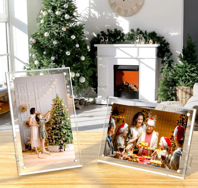 What are the benefits of clear acrylic frames?