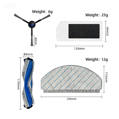 Suitable for Kovo N20 PRO/FAMILY Sweeping Robot Accessories Main Brush Cloth Filter Screen Side Brush Consumables