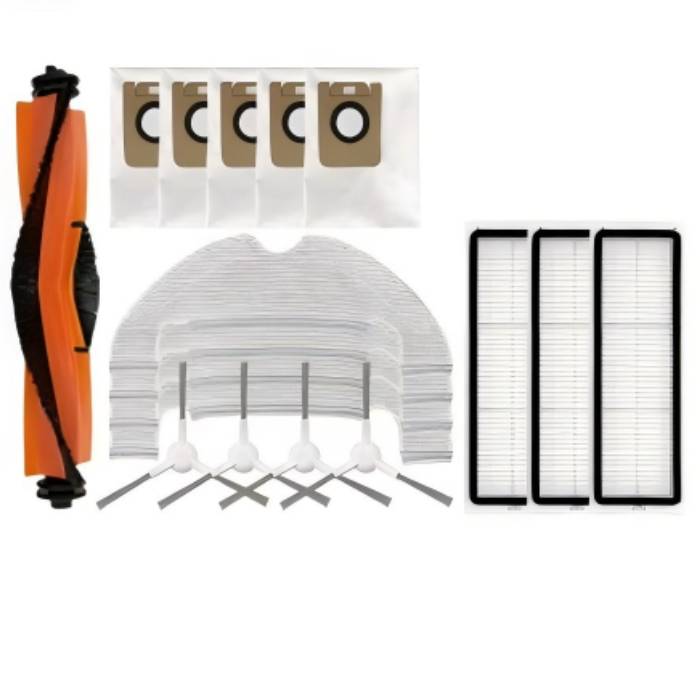 Compatible Accessories For The Dreame D10 Plus Vacuum Cleaner Robot: Rls3D Main Brush, Filter Screen, Cloth, Edge Brush, Dust Bag And Consumables