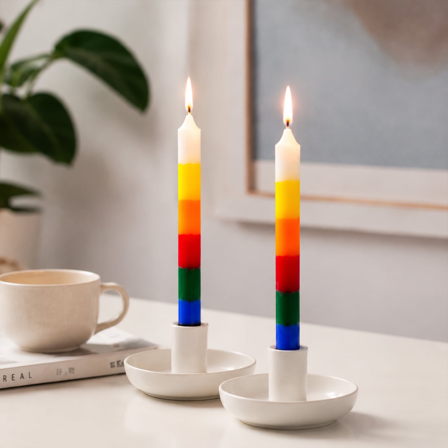 Professional 7 Color Candles Bulk Wholesale Religious Ceremonies & Meditation Spaces